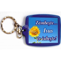 Breloc rama color, Zambeste, Isus te iubeste!